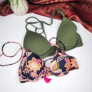 Shade & Shore Bikini Tops Bundle 34B